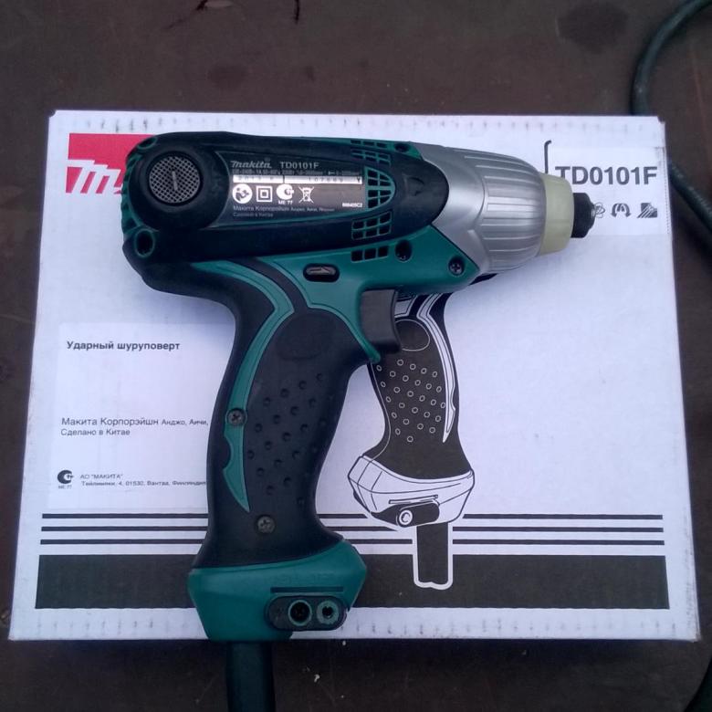 Гайковёрт сетевой ударный MAKITA TD0101F (230 Вт, 100нм, 1кг, коробка)