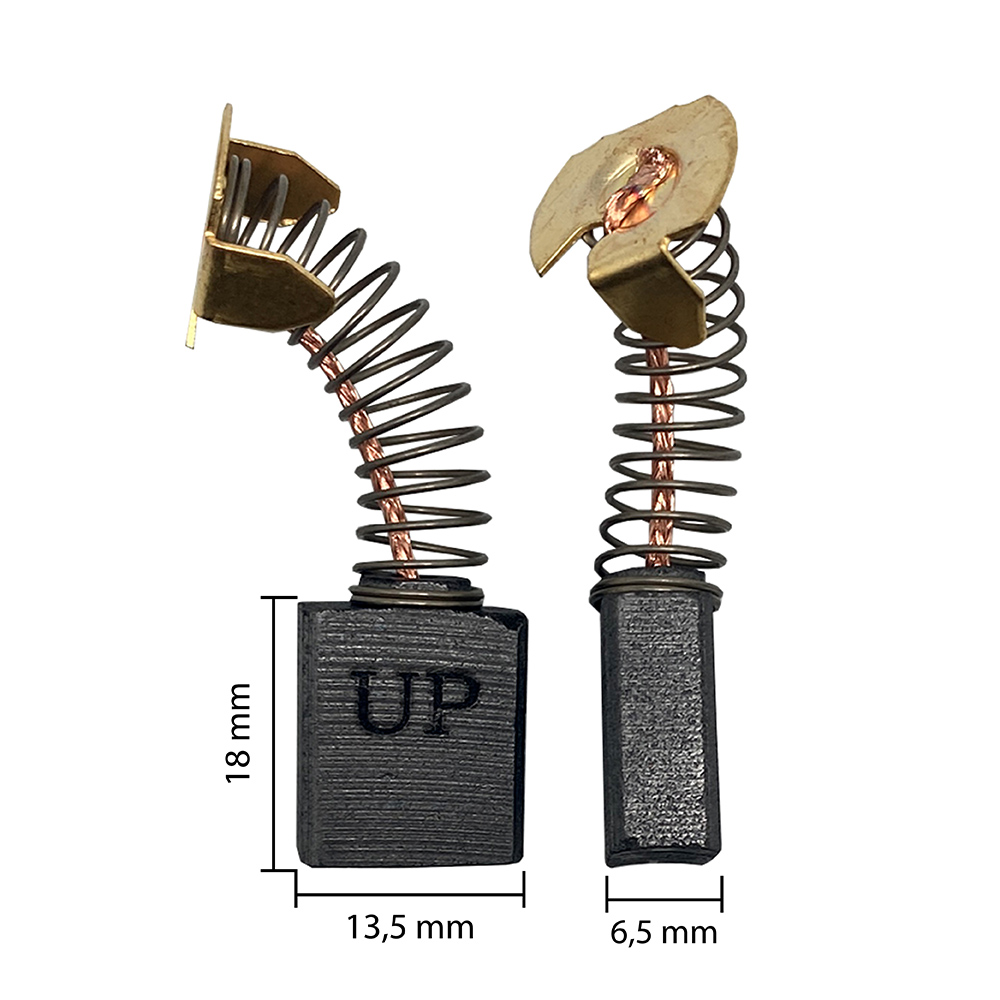 Щетка графитовая UNITED PARTS для MAKITA СВ-153 (аналог 181044-0)  6,5х13,5х18мм, пар