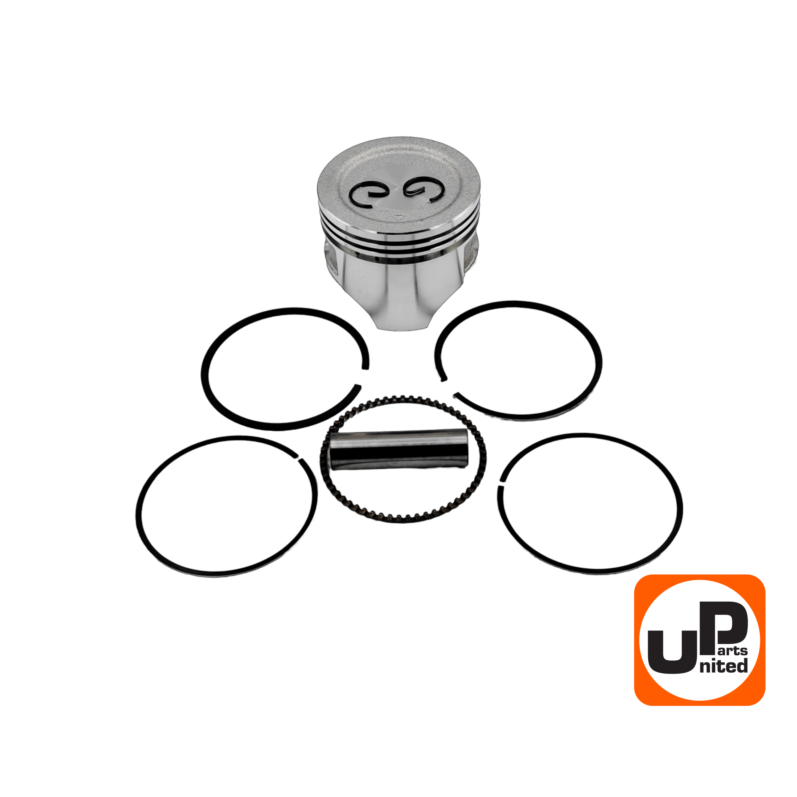 Поршень в сборе UNITED PARTS GX120 Ø60х46 мм (кольцо 1,5 мм), шт