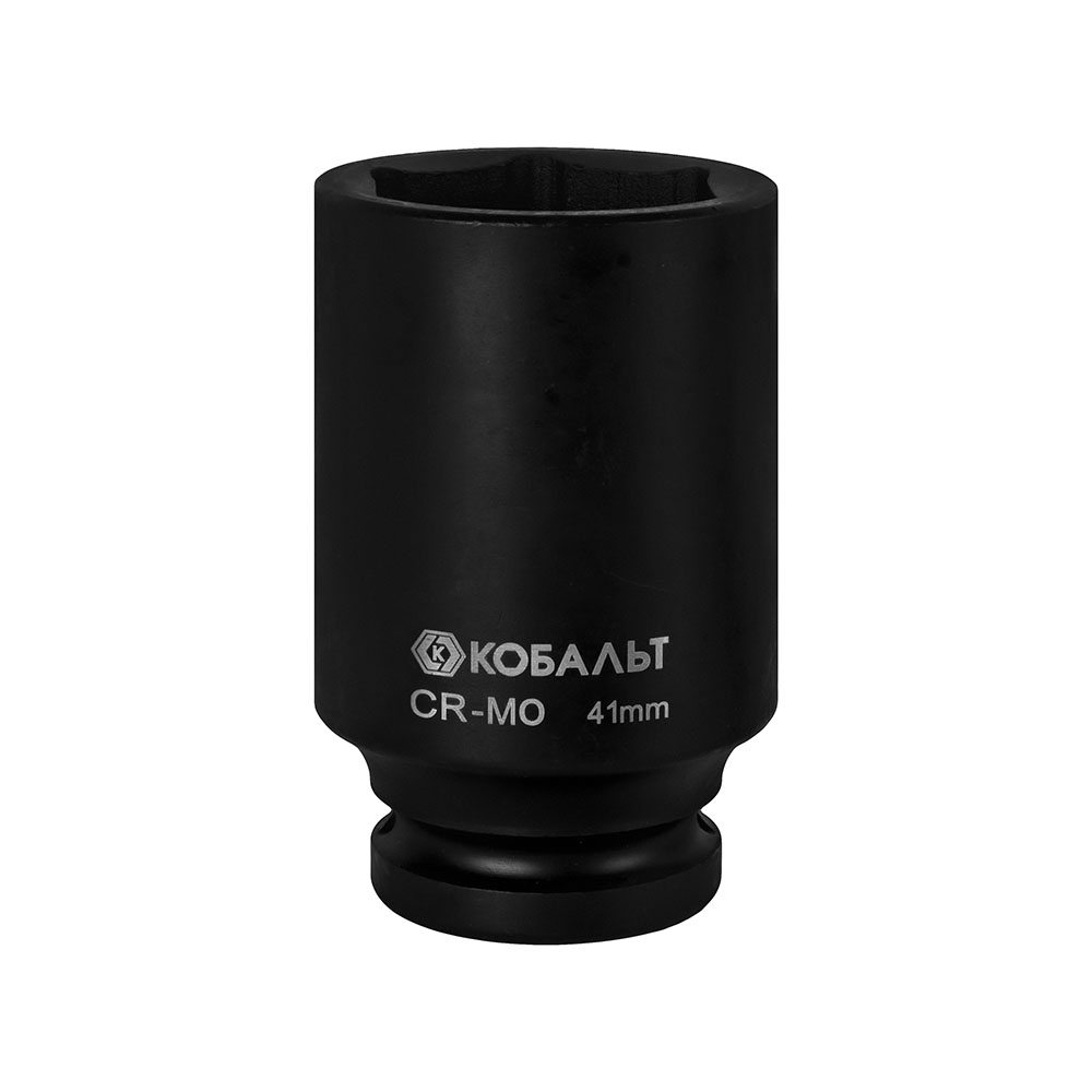 Головка торцевая глубокая ударная КОБАЛЬТ 3/4", 41 мм, CR-MO, подвес (922-432)
