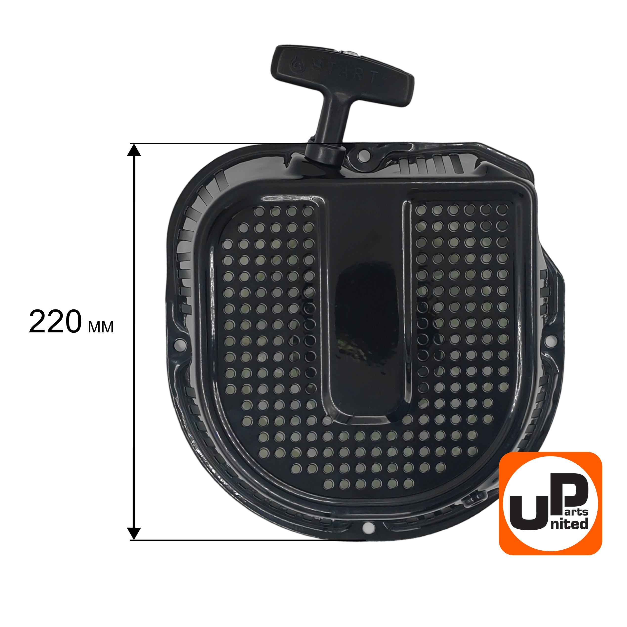Стартер ручной UNITED PARTS для 188/190/192F, GX390, плоские метал. собачки, D-образный, шт