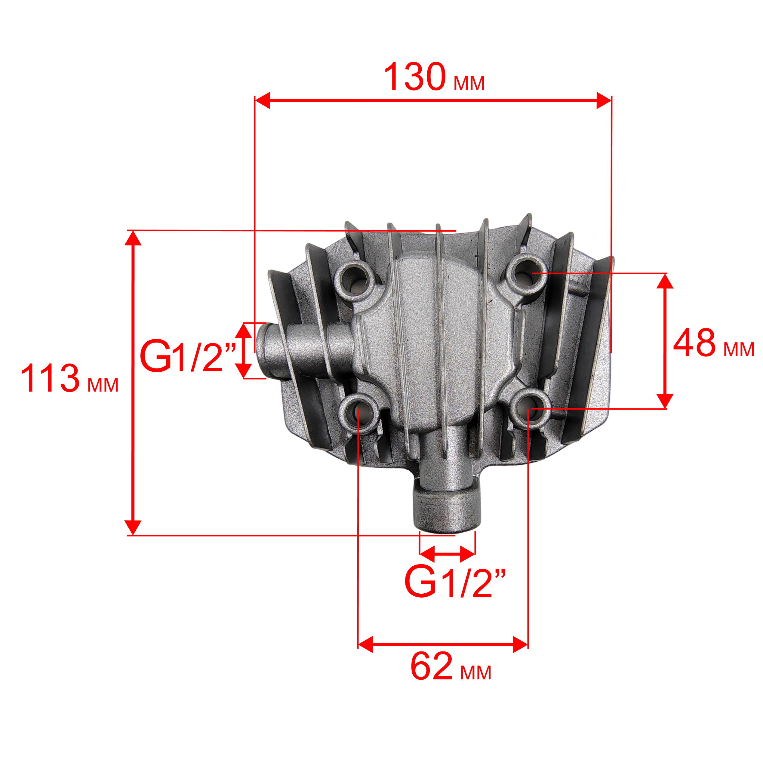 Головка цилиндра QUATTRO ELEMENTI КМ 24/50-200 (248-467-002), шт