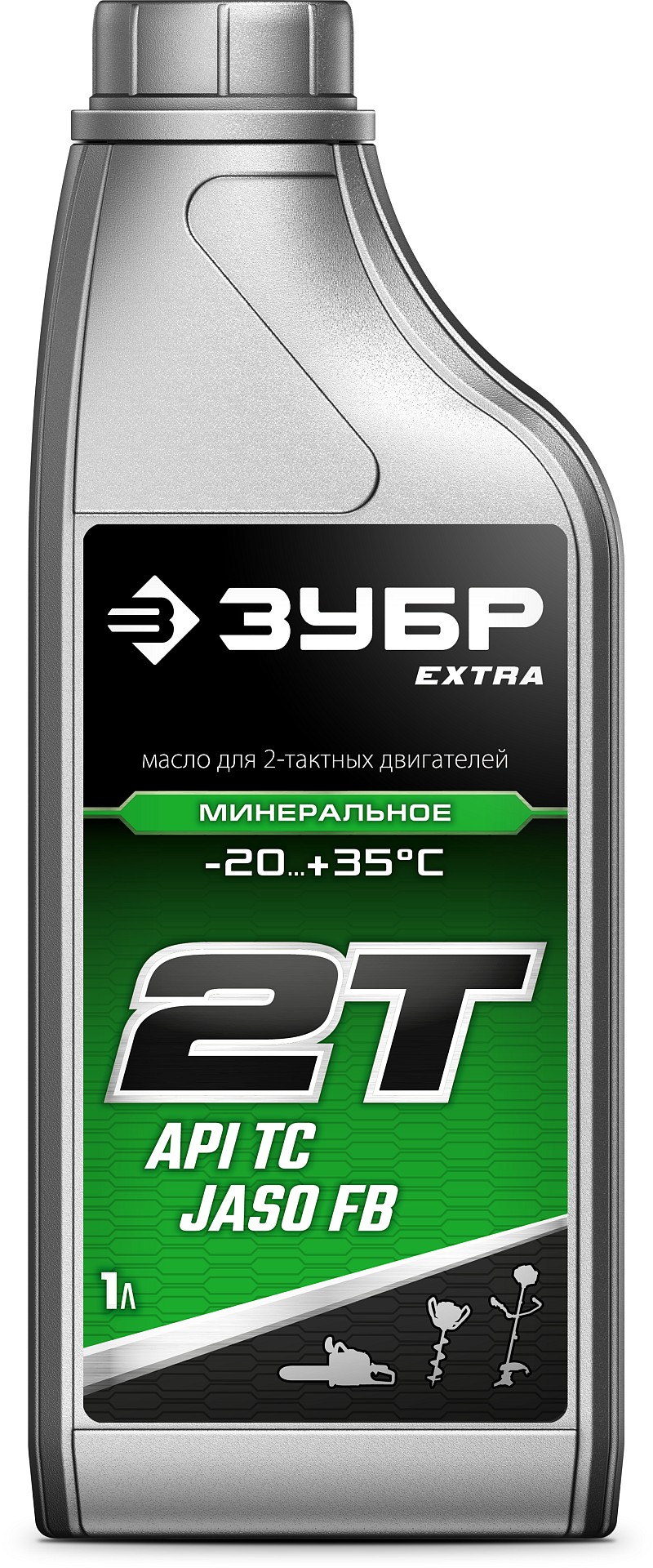 ЗУБР 2Т-М, 1 л, минеральное масло для 2-тактных двигателей, EXTRA (70602-1)