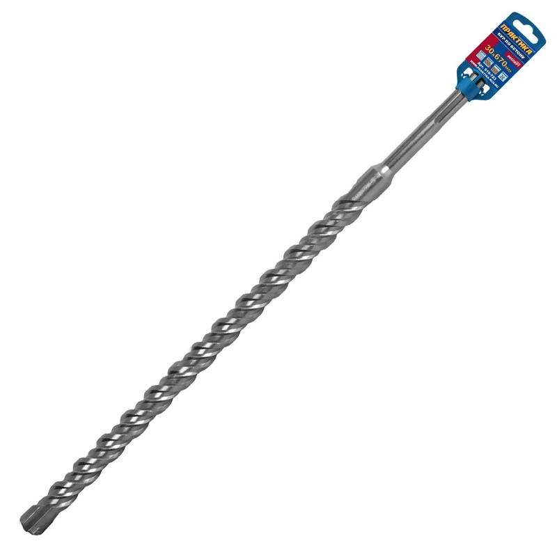 Бур SDS-MAX ПРАКТИКА  30 х 530/670мм, КВАДРО, серия Эксперт, по бетону