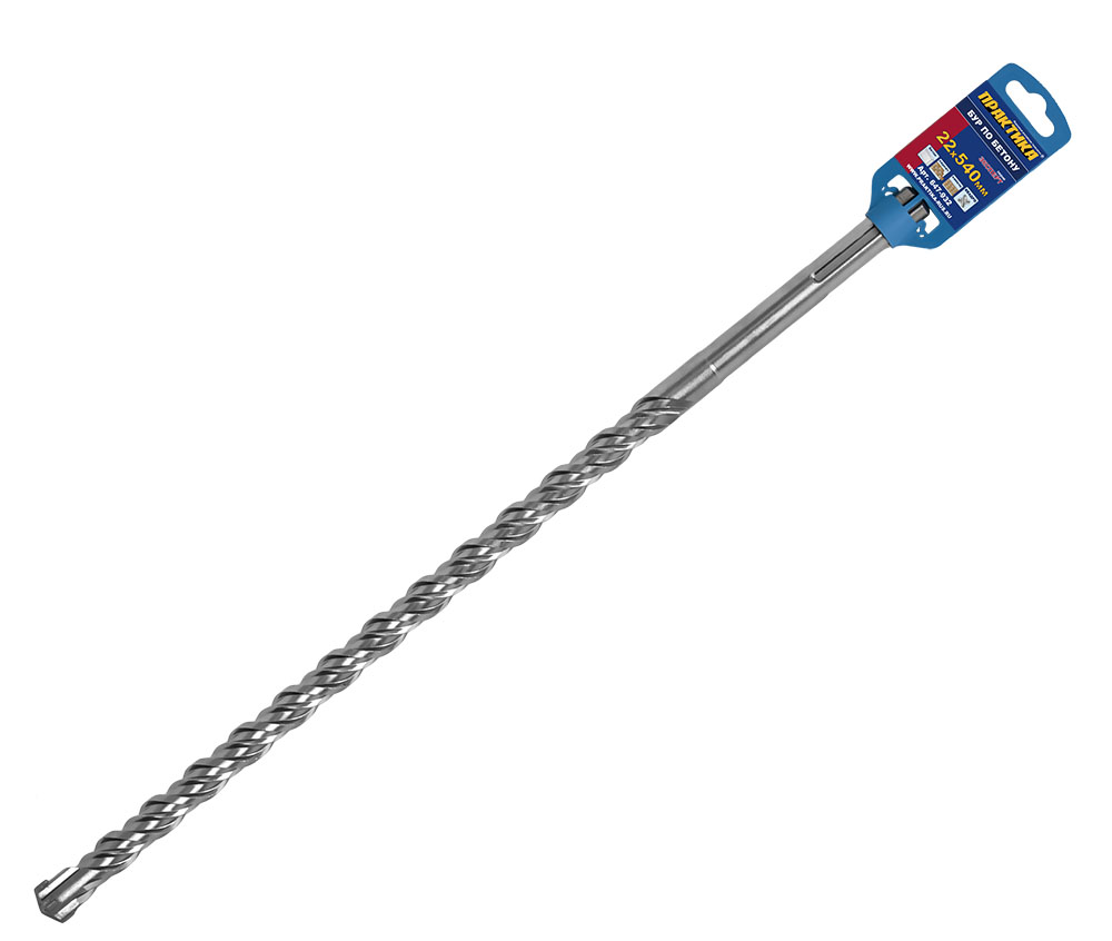 Бур SDS-MAX ПРАКТИКА  22 х  540 мм, КВАДРО, серия Эксперт, по бетону