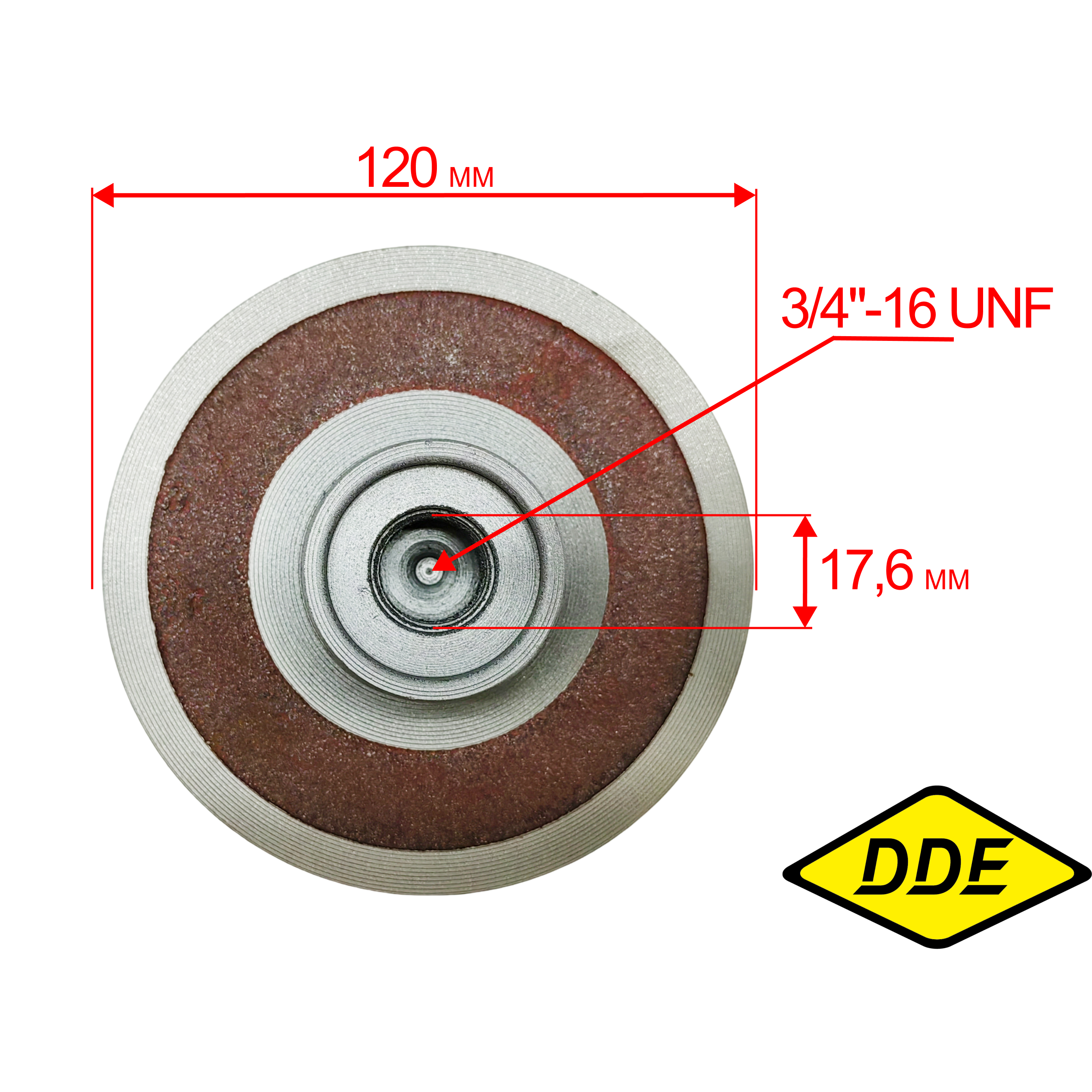 Крыльчатка помпы DDE PN51/PN81 резьба 3/4"x16 UNF, шт