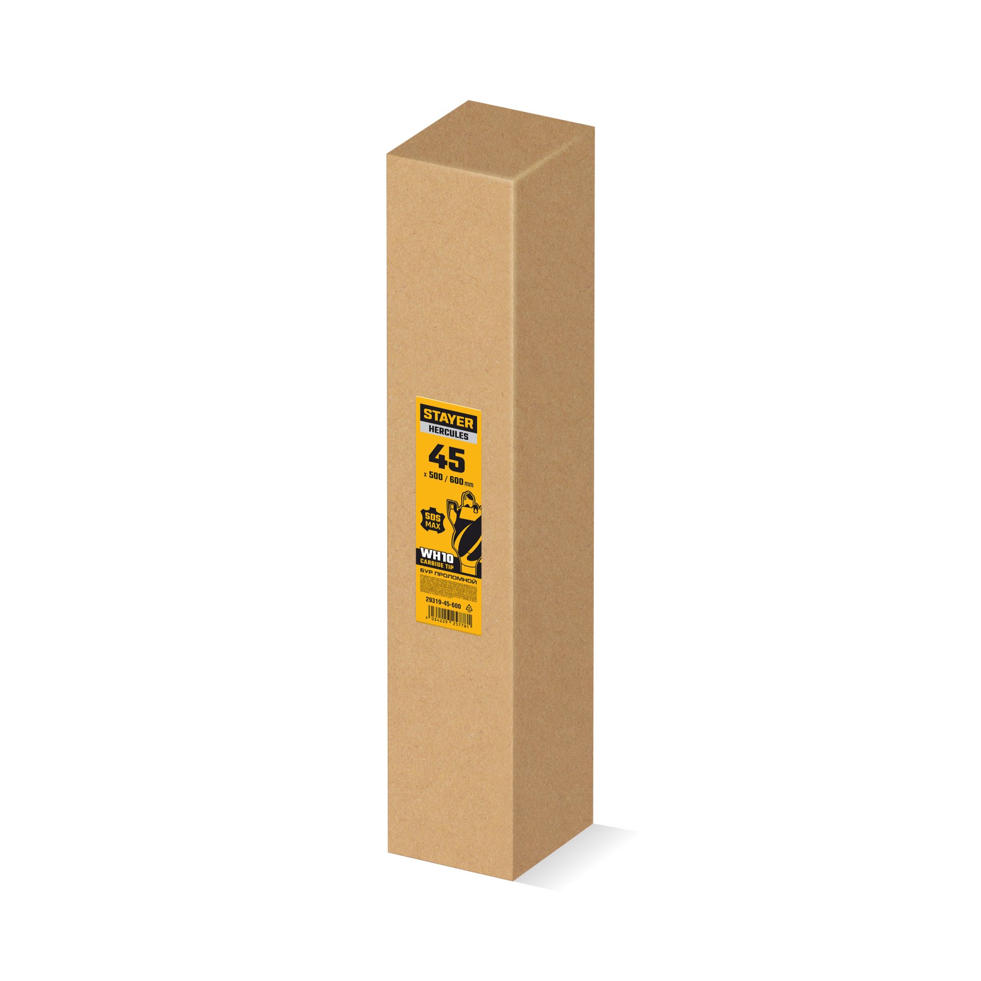 STAYER HERCULES-4Х d 45 х 500/600 мм, SDS-max проломной бур, PROFESSIONAL (29319-45-600)