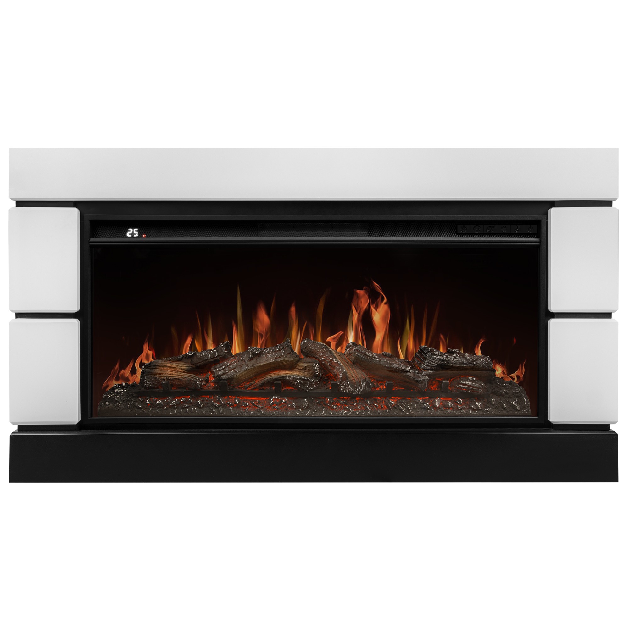 Каминокомплект: Очаг Royal Thermo Aurora RTFP/P-AR40LS, портал Moderno 42/40/36, белый