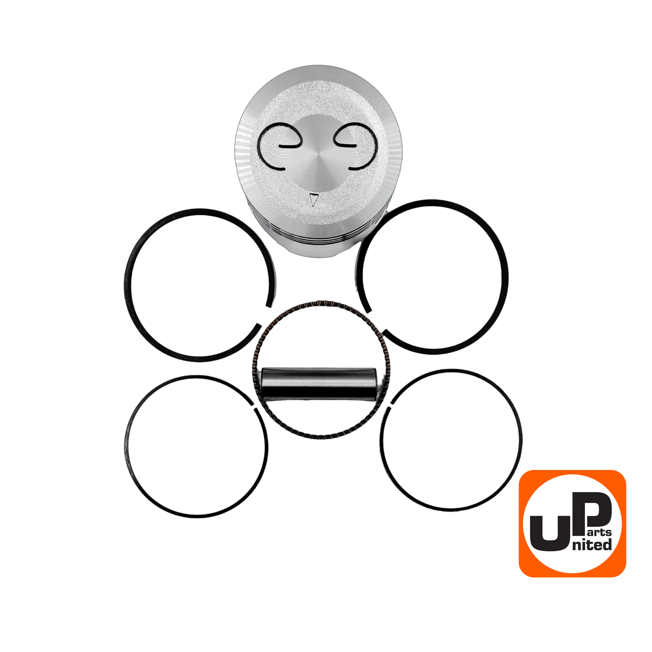 Поршень в сборе UNITED PARTS Ø77мм 177F (кольцо 2,0мм), шт