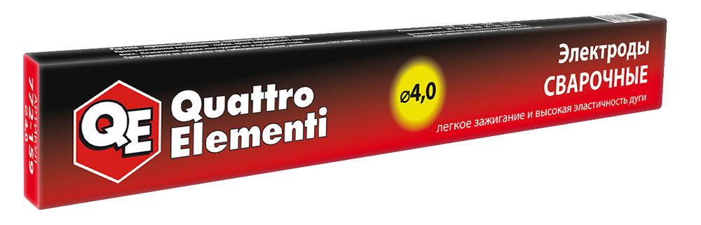 Электроды сварочные QUATTRO ELEMENTI рутиловые,   4,0 мм, масса 0,9 кг 