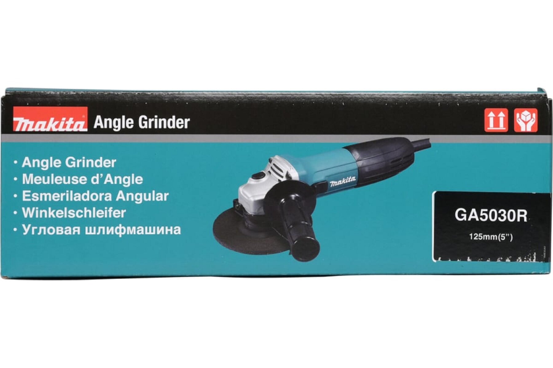 Шлифмашина угловая MAKITA GA5030R (125мм,720Вт,11000об/мин. плавный пуск, функция антирестарта), шт