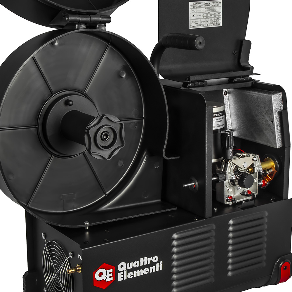 Аппарат полуавтомат. сварки, инвертор QUATTRO ELEMENTI Multi Pro 250-15 (250A, 1 фаза, 3 вида сварки MIG/TIG/MMA, кат.15 кг,Диспл.)(925-761), шт