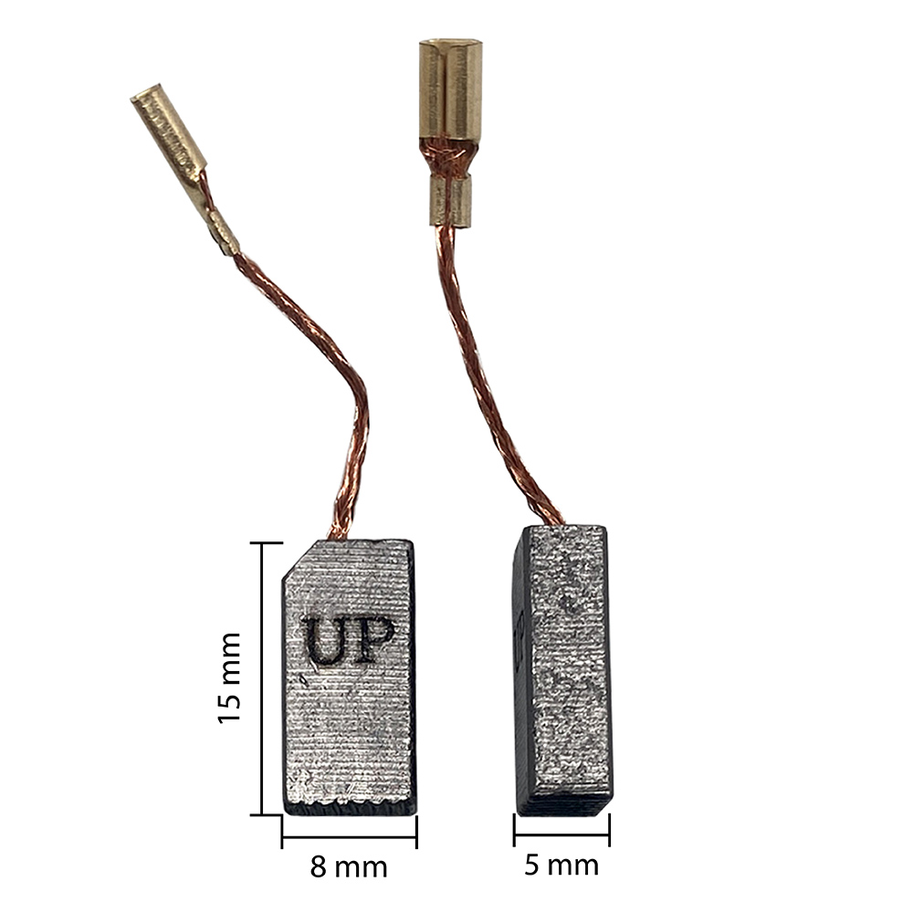 Щетка графитовая UNITED PARTS для BOSCH GWS8/9/10-125C/S/CE (аналог 1619P11715)  5х8х15мм, пар