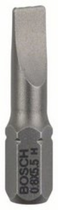 Бита BOSCH S-0,8x5,5 x 25 мм (3 шт), блистер (2607001461), шт