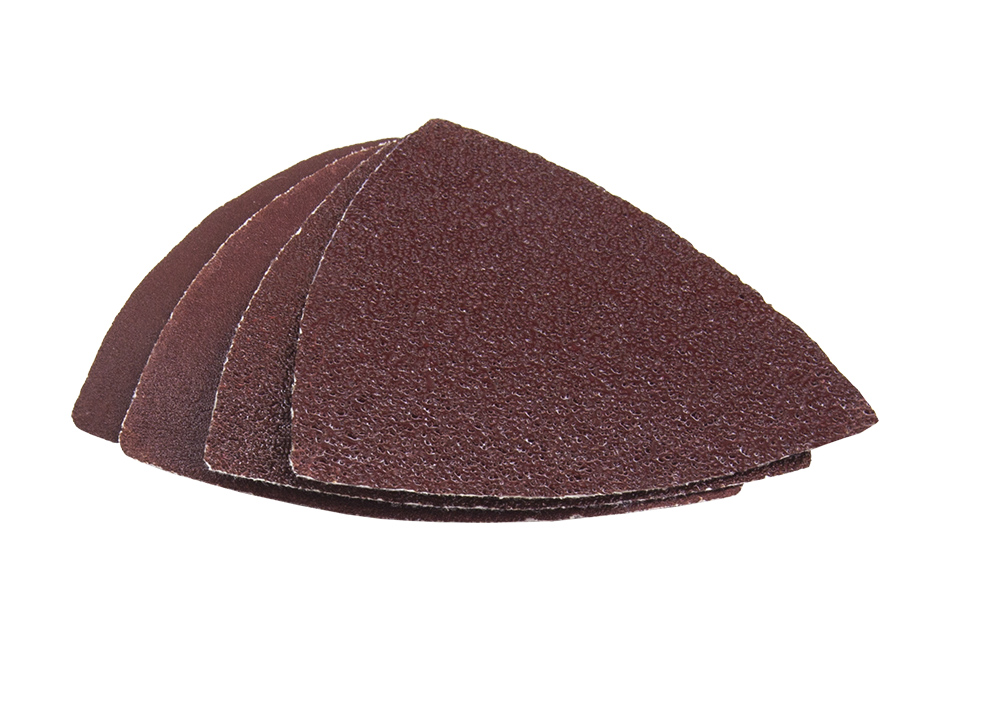 Насадка для МФИ ПРАКТИКА шлиф.листы, дельта, VELCRO БЕЗ отверстий 80 мм, P40, 80, 120, 240, набор 12 шт.
