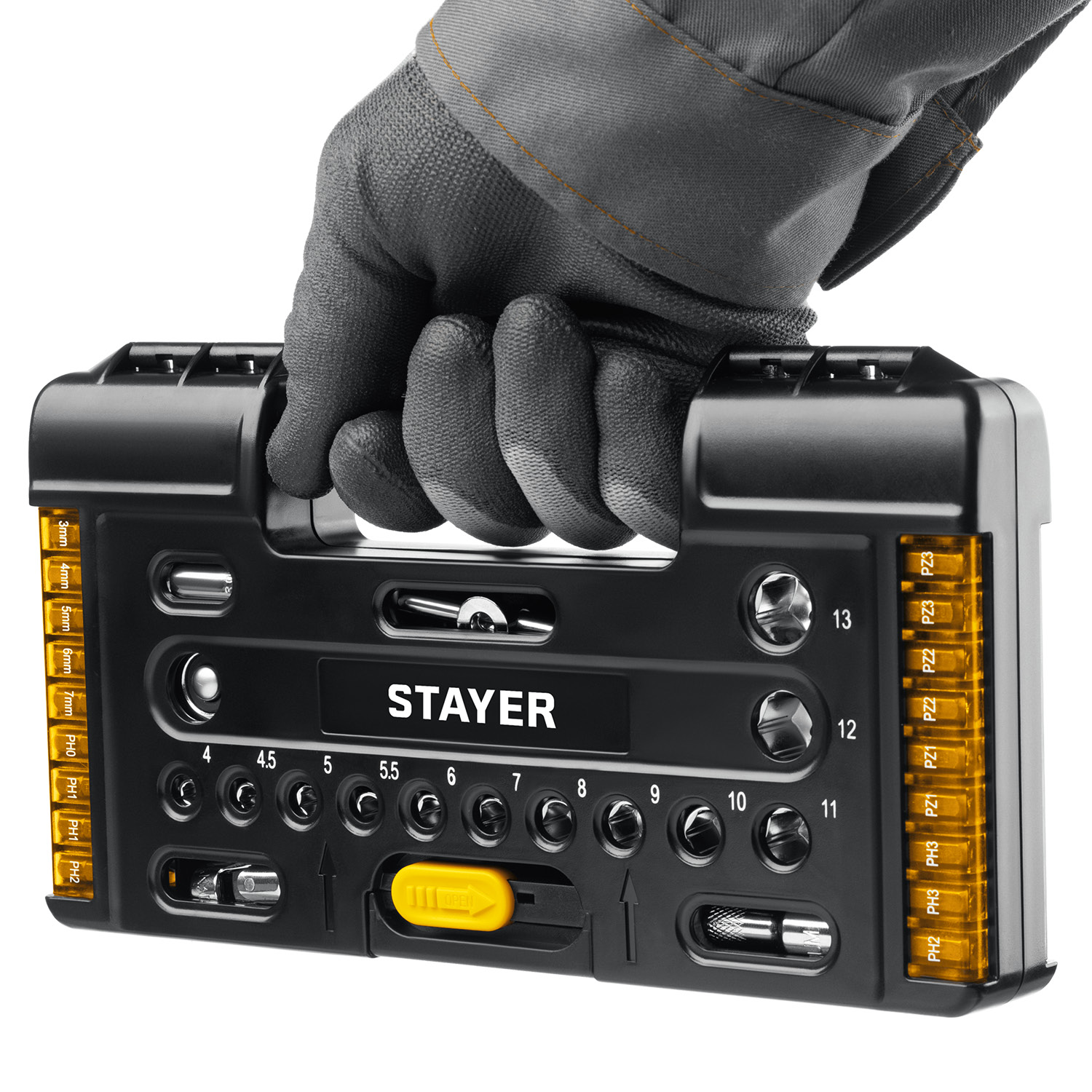 STAYER Auto 57, 57 шт, универсальный набор инструмента (27760-H57)