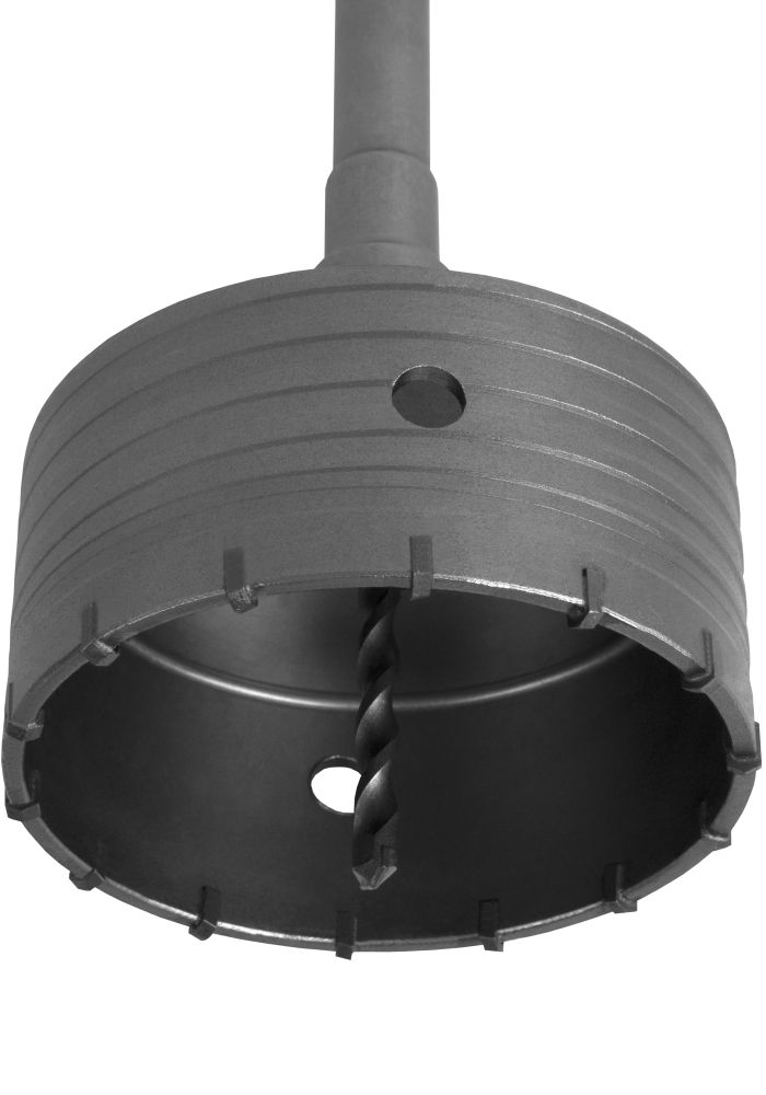 Коронка твердосплавная ПРАКТИКА SDS-Max ударная 120 мм (1шт.) клипса