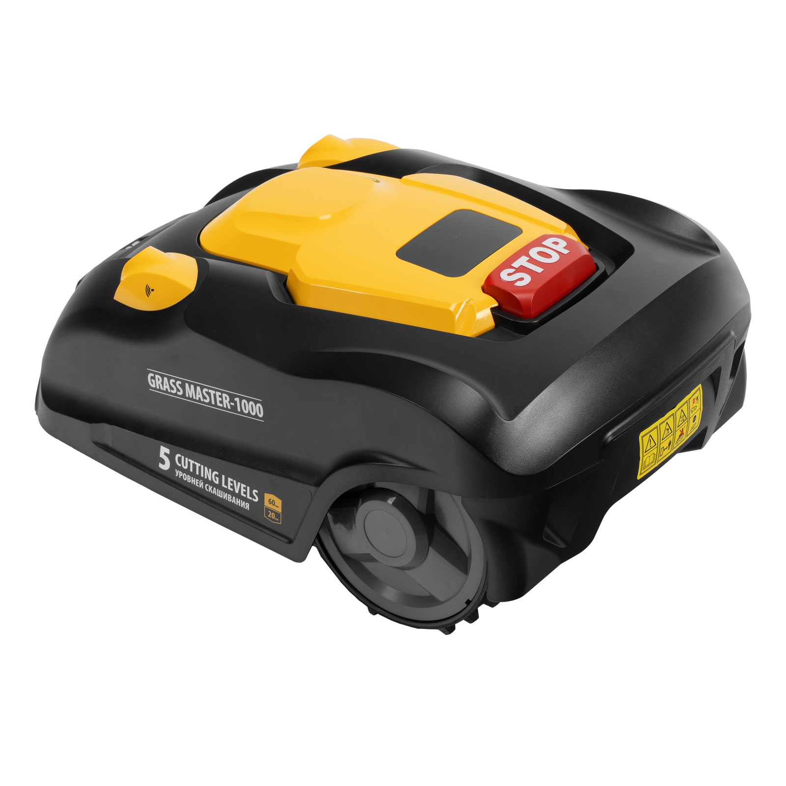 Робот-газонокосилка Grass Master 1000  1000м², 3Ач, 28V, LCD дисплей, Denzel
