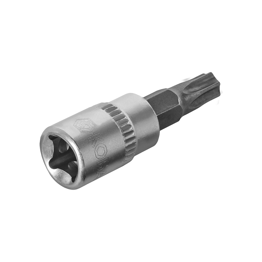 Головка торцевая со вставкой КОБАЛЬТ 1/4", TORX27, CR-V, подвес (923-606)