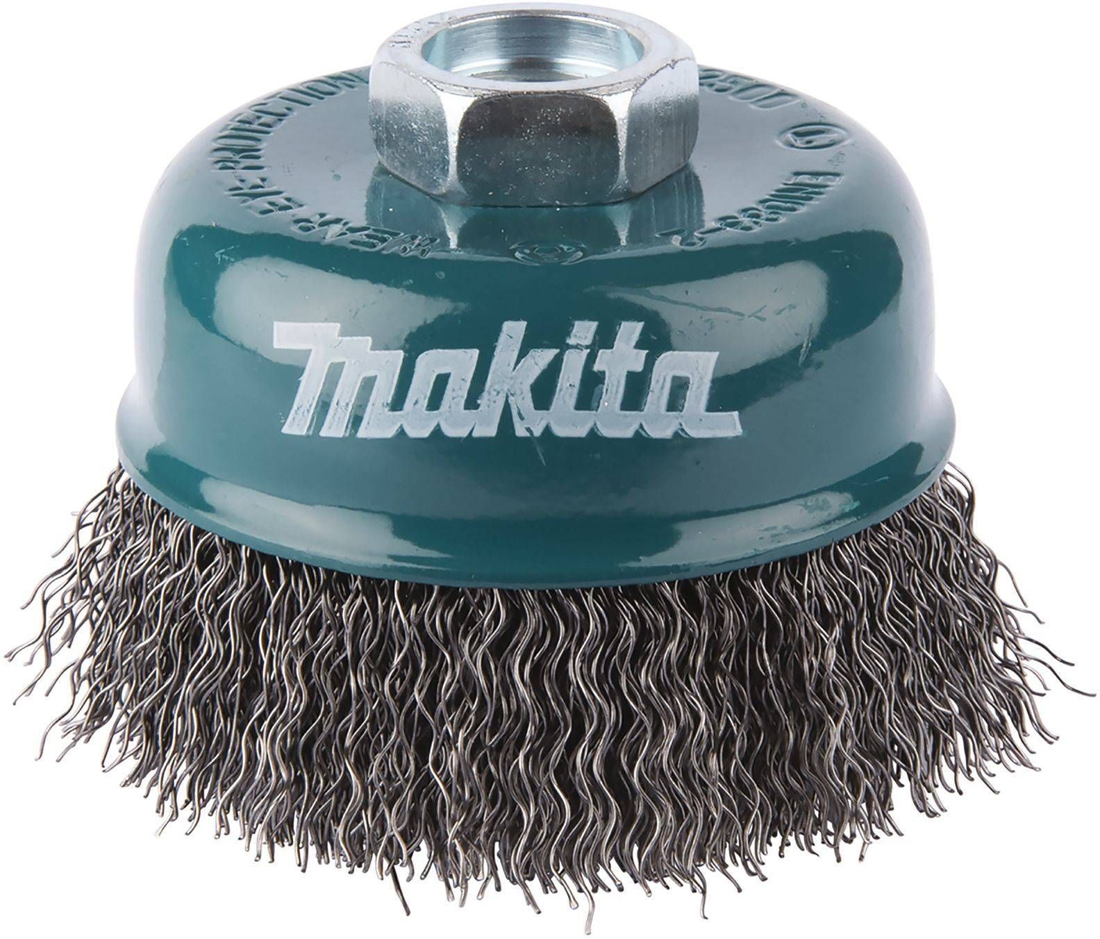 Кордщетка для МШУ чашеобразная витая MAKITA (d75 мм, толщ. проволоки 0.3 мм, гофрированная, металл, M14х2), шт