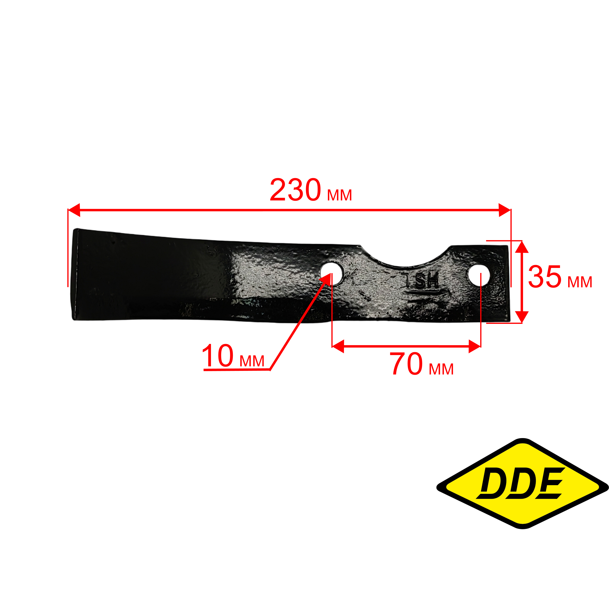 Нож для культиватора DDE V700 II /V750 II Крот/Крот2  , левый (50101-T00601-B01), шт