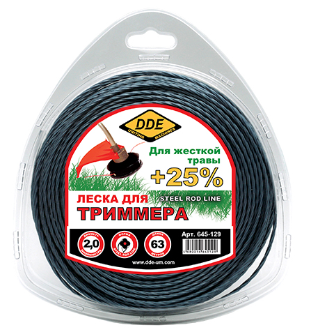 Корд триммерный в блистере DDE "Steel rod line"