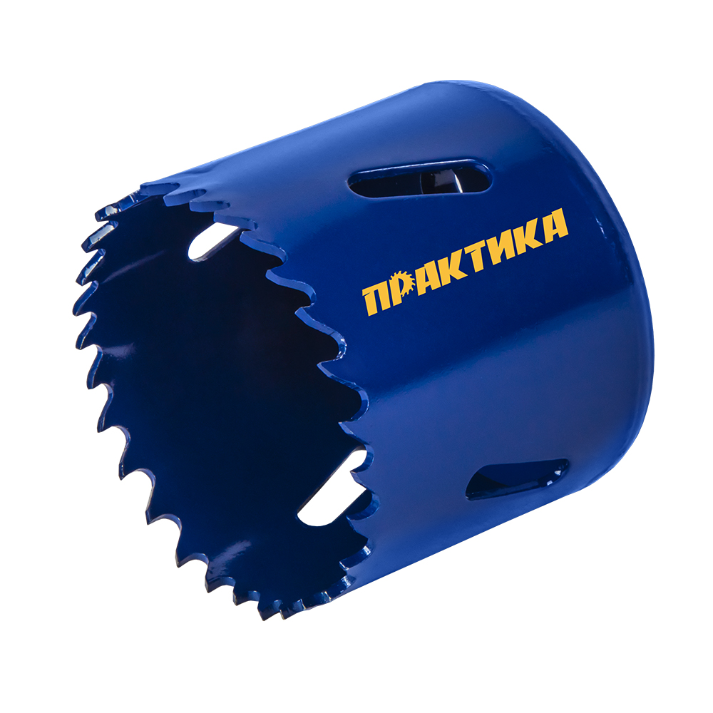 Коронка биметаллическая ПРАКТИКА  51 мм (2"), (1шт), клипса