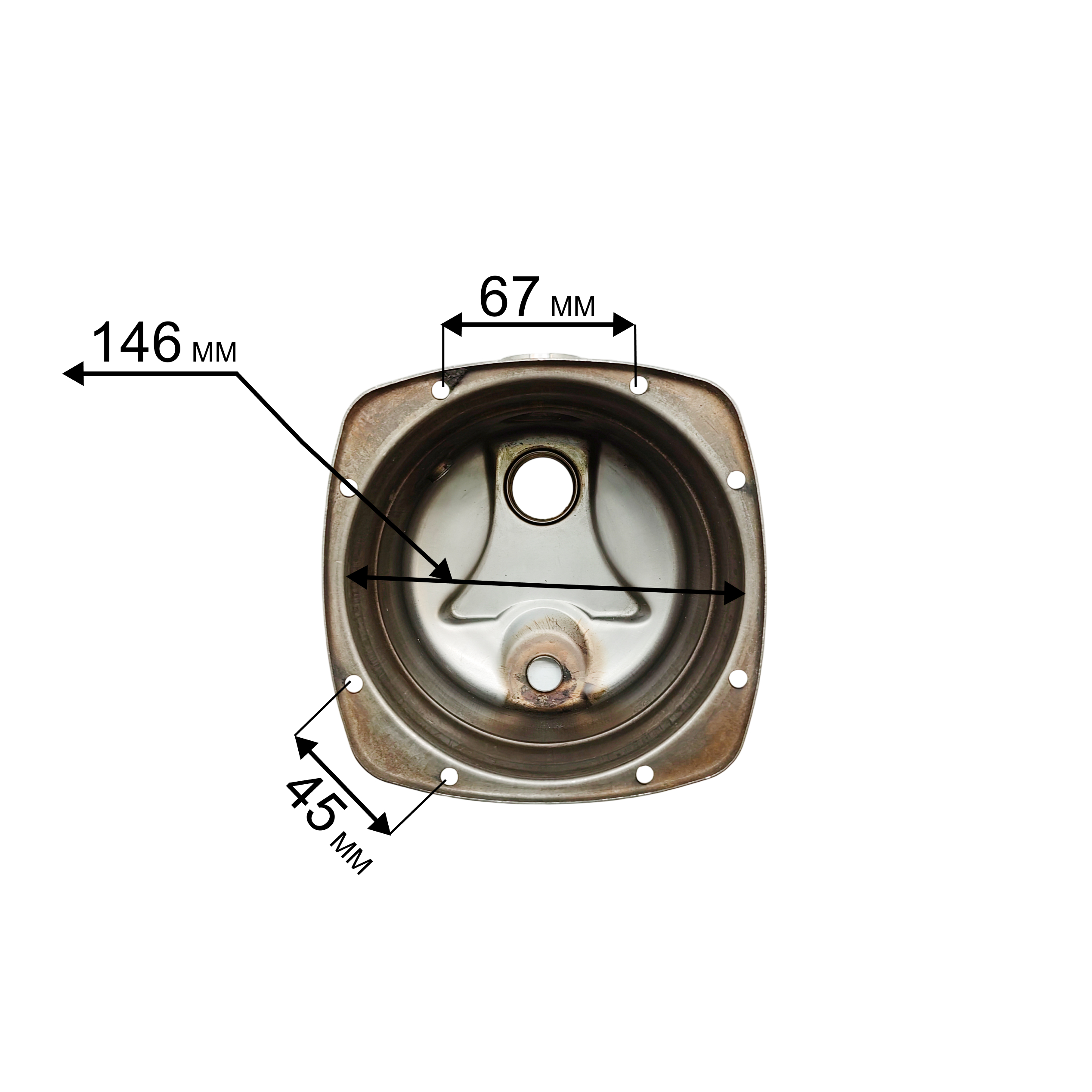 Корпус насоса водяного QUATTRO ELEMENTI A1000 Inox (крепёж 8 болтов) стальной (771-534-0011), шт