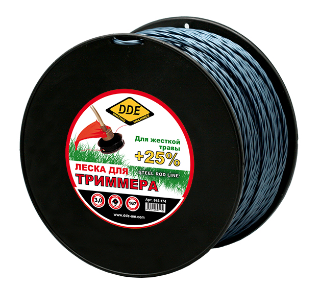 Корд триммерный на катушке DDE "Steel rod line"