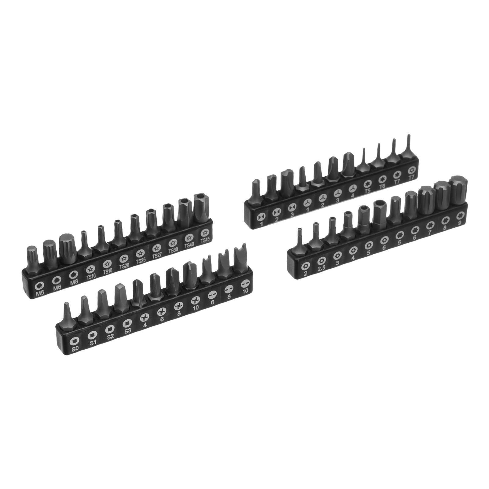 Набор инструментов, 1/2", 3/8", 1/4", CrV, S2, пластиковый кейс, 232 предмета Denzel