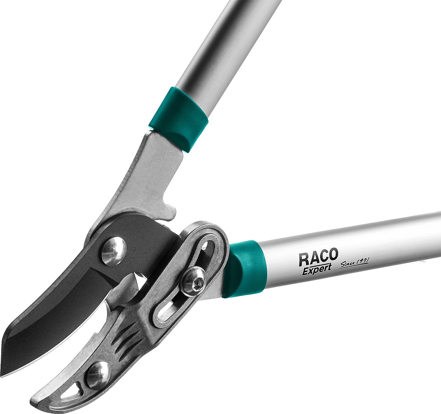 RACO MaxForce, 750 мм, с изогнутым лезвием, двурычажный, усиленный, с алюминиевыми рукоятками, большой контактный сучкорез (4214-53/1875)