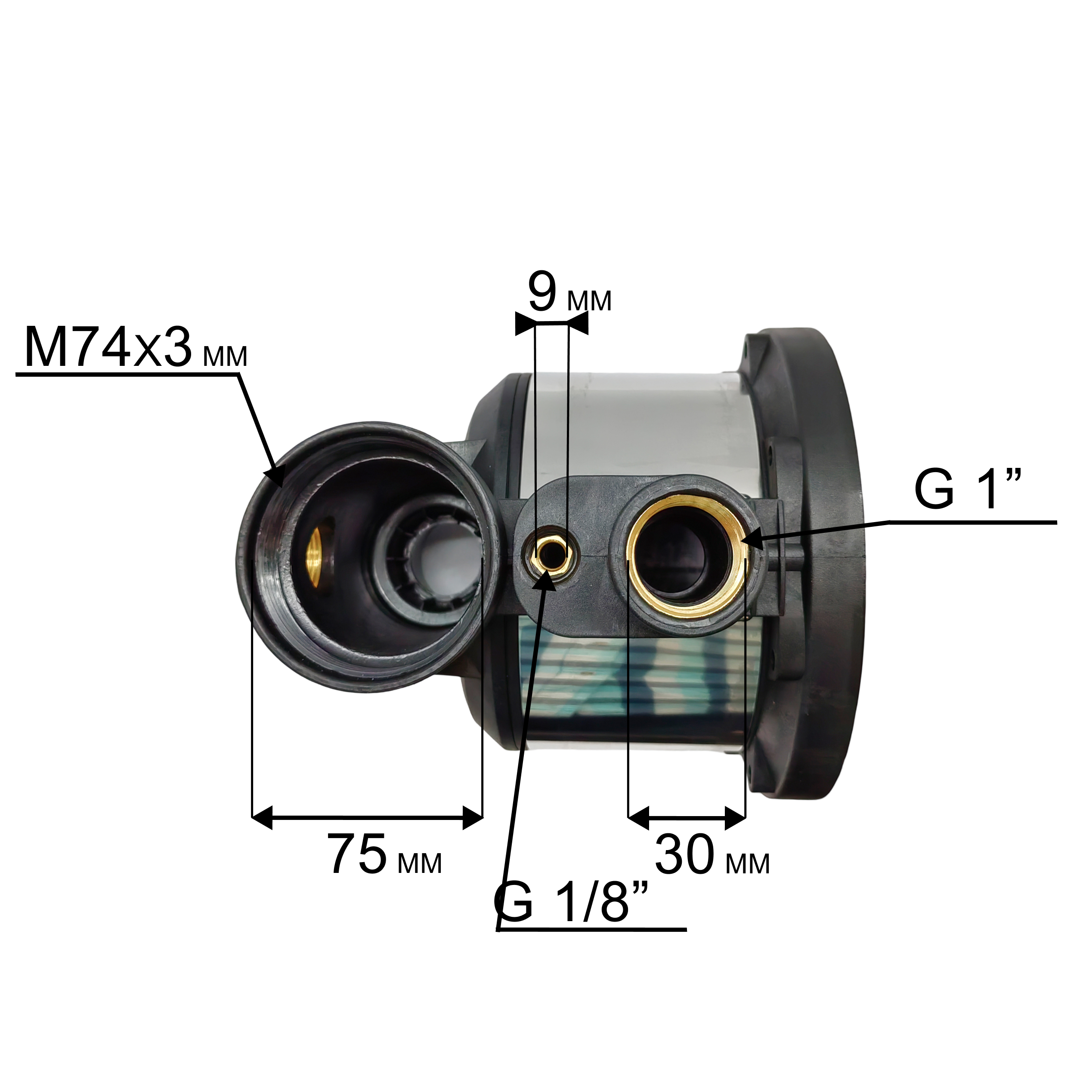 Корпус насоса водяного QUATTRO ELEMENTI A1101FL (910-232-023), шт
