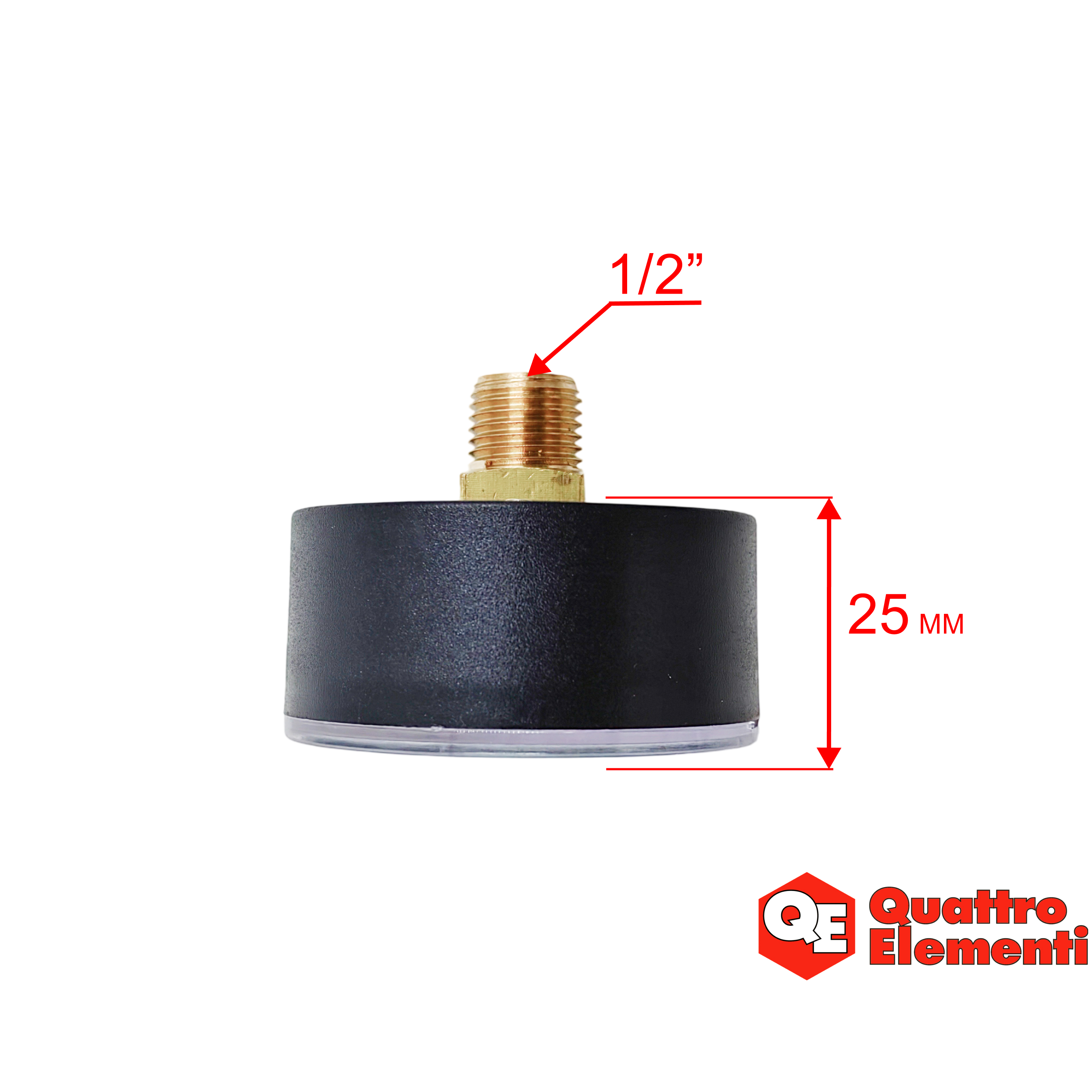 Манометр QUATTRO ELEMENTI A1101FL (910-232-908), шт