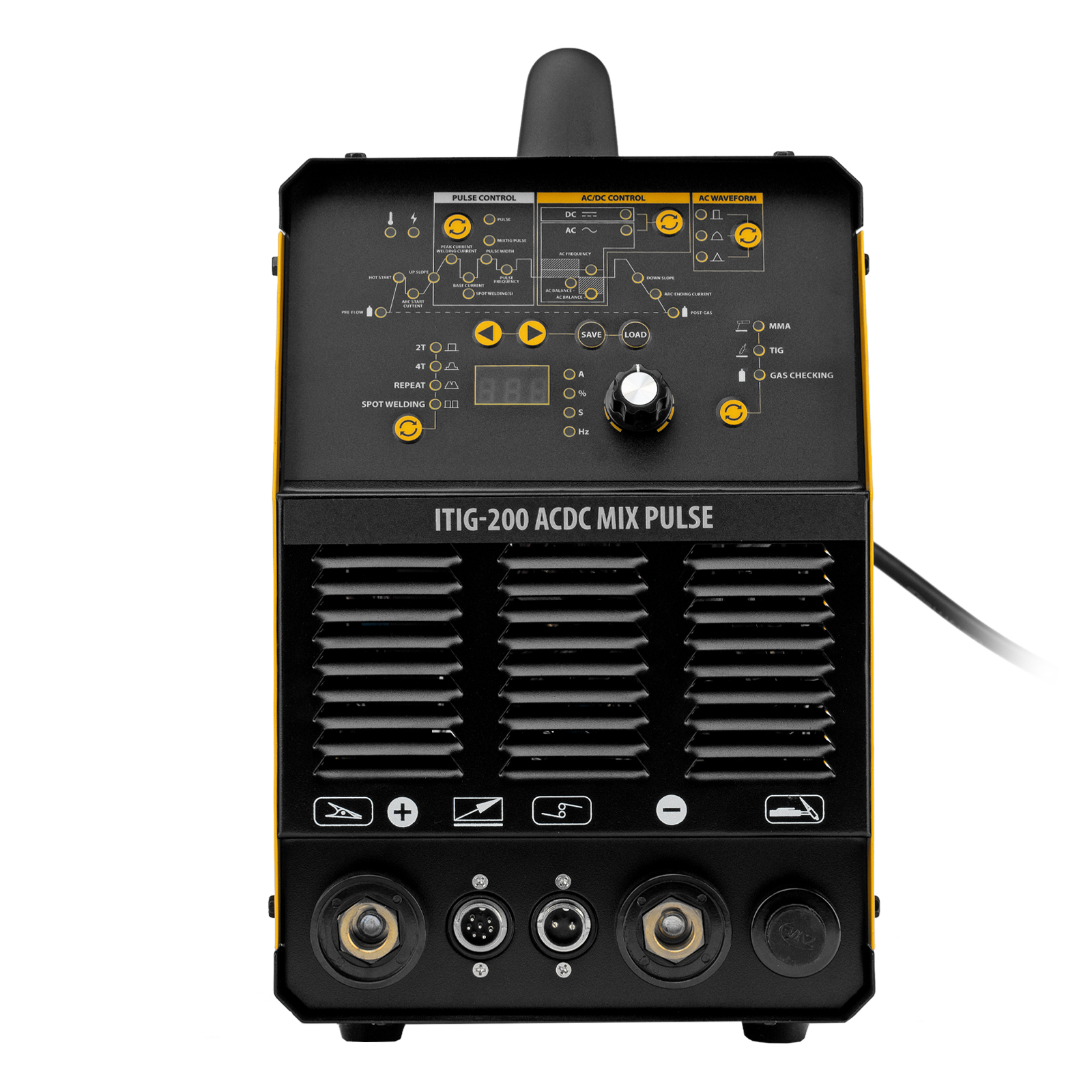 Аппарат инвертор. аргонодуговой сварки ITIG-200 ACDC Mix Pulse, 200 А, ПВ 60% Denzel