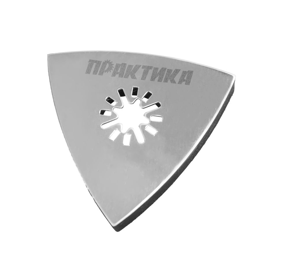 Насадка для МФИ ПРАКТИКА подошва дельта, VELCRO,  БЕЗ отверстий, для шлифлистов 80 мм