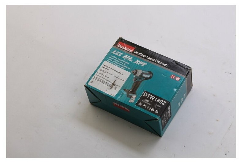 Гайковёрт аккумуляторный ударный MAKITA DTW180Z (18 В, 180нм, 3/8", 1,5кг, без акк и зар устр)