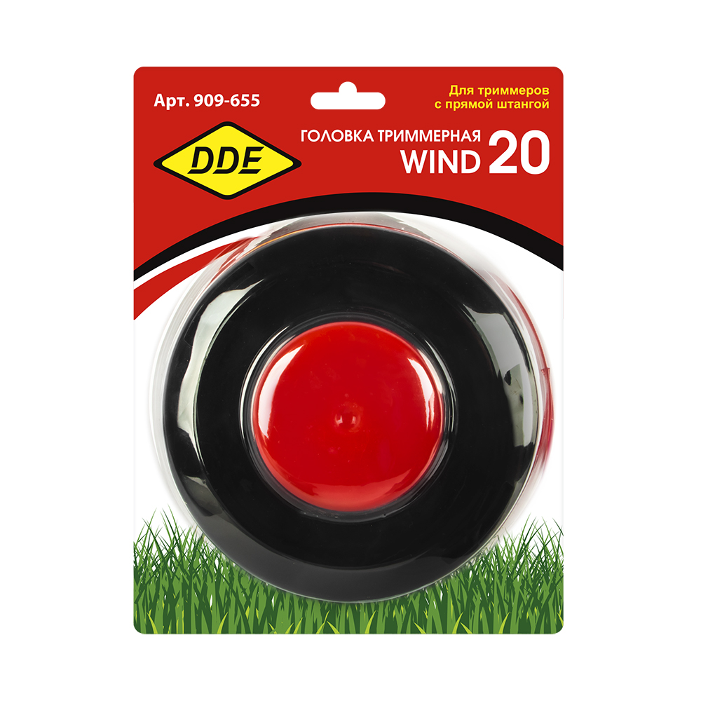 Головка триммерная DDE Wind 20 универсальная полуавтомат (крепление под гайку диска), шт