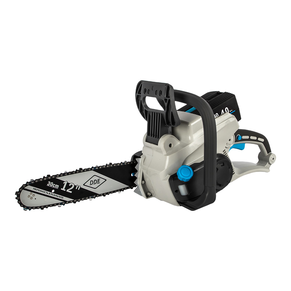 Пила аккумуляторная цепная DDE BlueTech CSB 400-12" (шина 30 см, 3/8"PM-45-1,3, SDS, без ЗУ и АКБ), шт