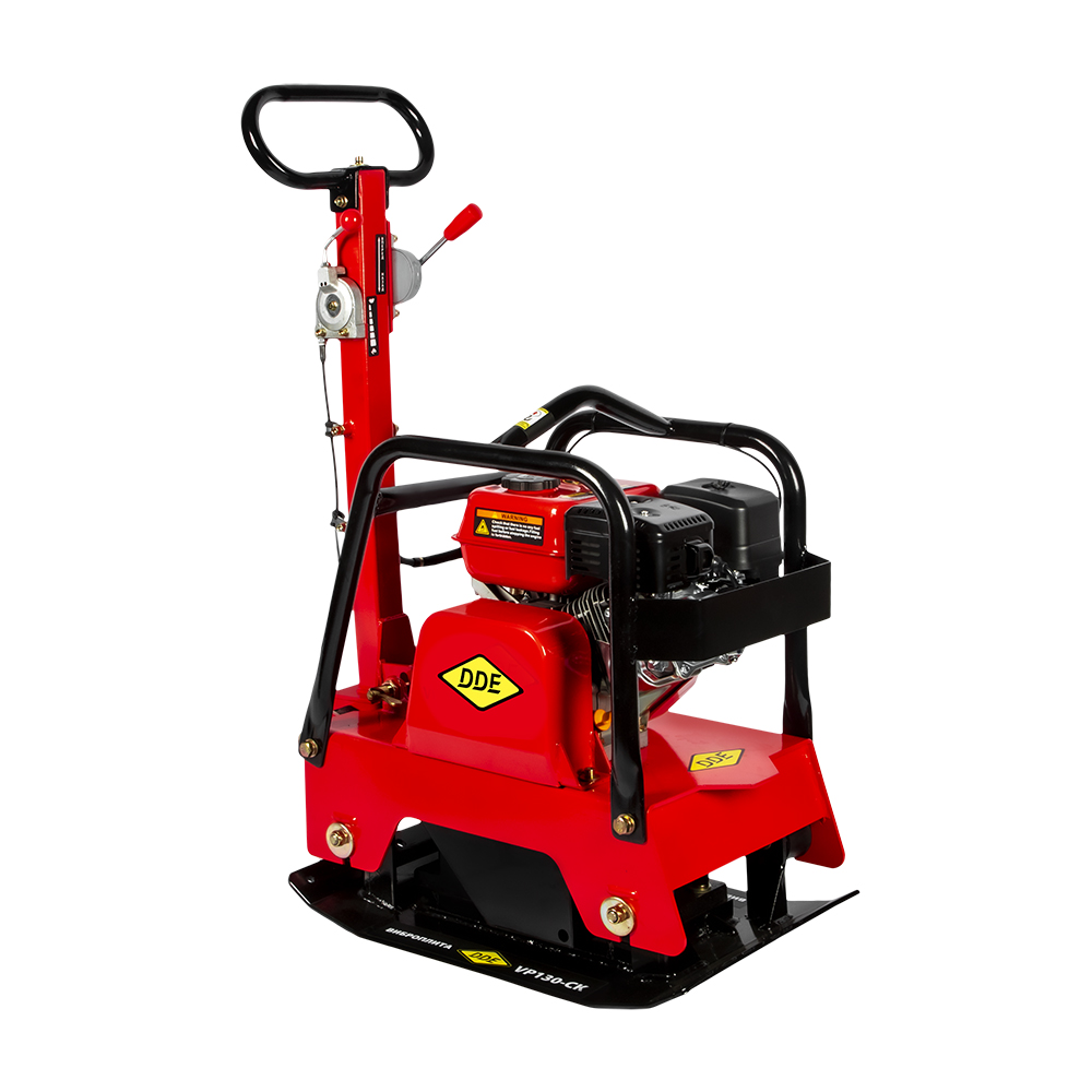 Виброплита DDE VP130-СK (дв. Loncin, 6,5 л.с., плита 630×400 мм, до 350 кв. м/час, 135 кг, гл. упл. 50 см, колеса), шт