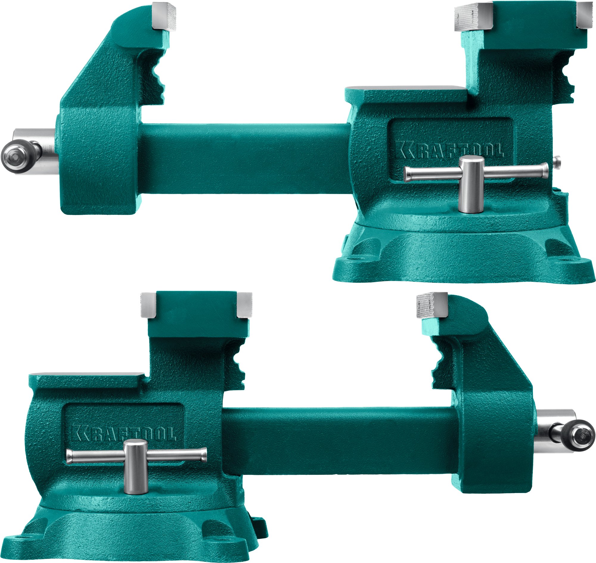 KRAFTOOL Reversible 140 мм, расход 273 мм, Слесарные тиски (32705-140)