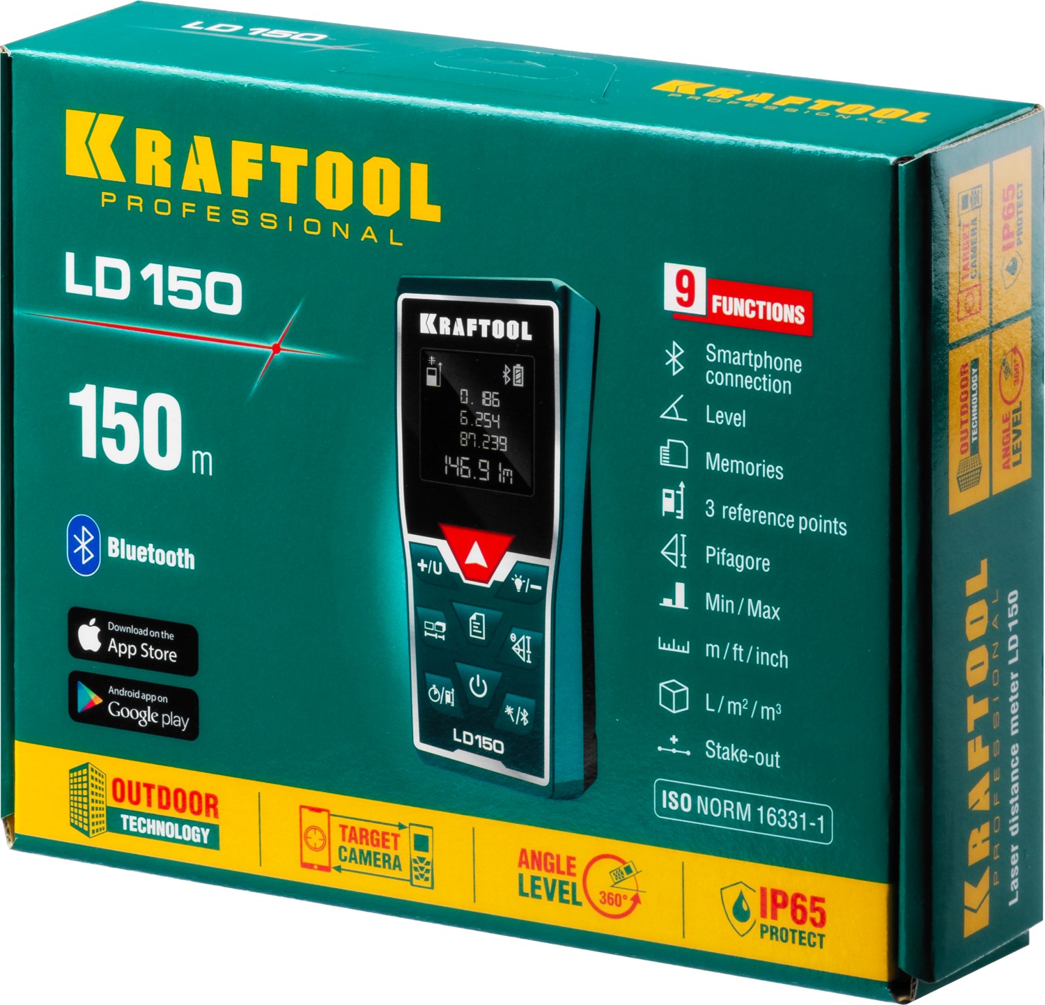 KRAFTOOL LD-150, 150 м, лазерный дальномер (34767)