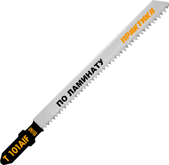Пилки для лобзика по ламинату ПРАКТИКА тип T101AIF 100 х 75 мм, чистый рез, BIM (2шт.)