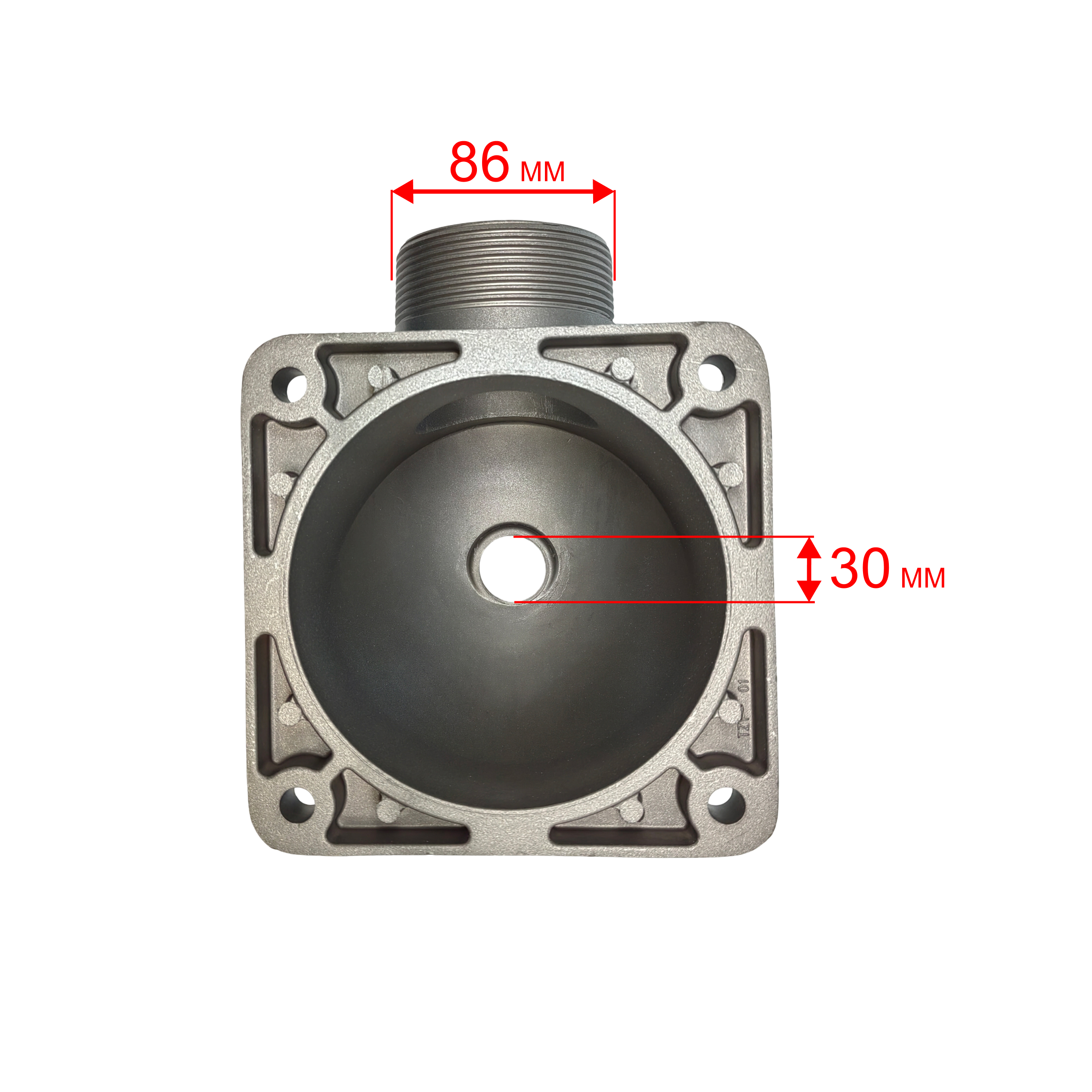 Фланец DDE PTR80H выходной круглый корпус (33048-00204-20), шт