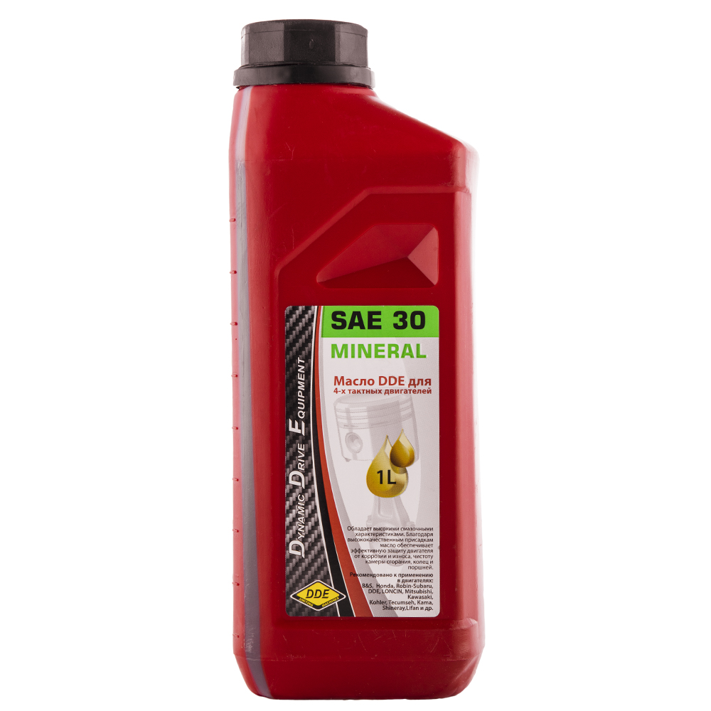Масло 4-х тактное SAE30 DDE ,  API SJ/CF минеральное