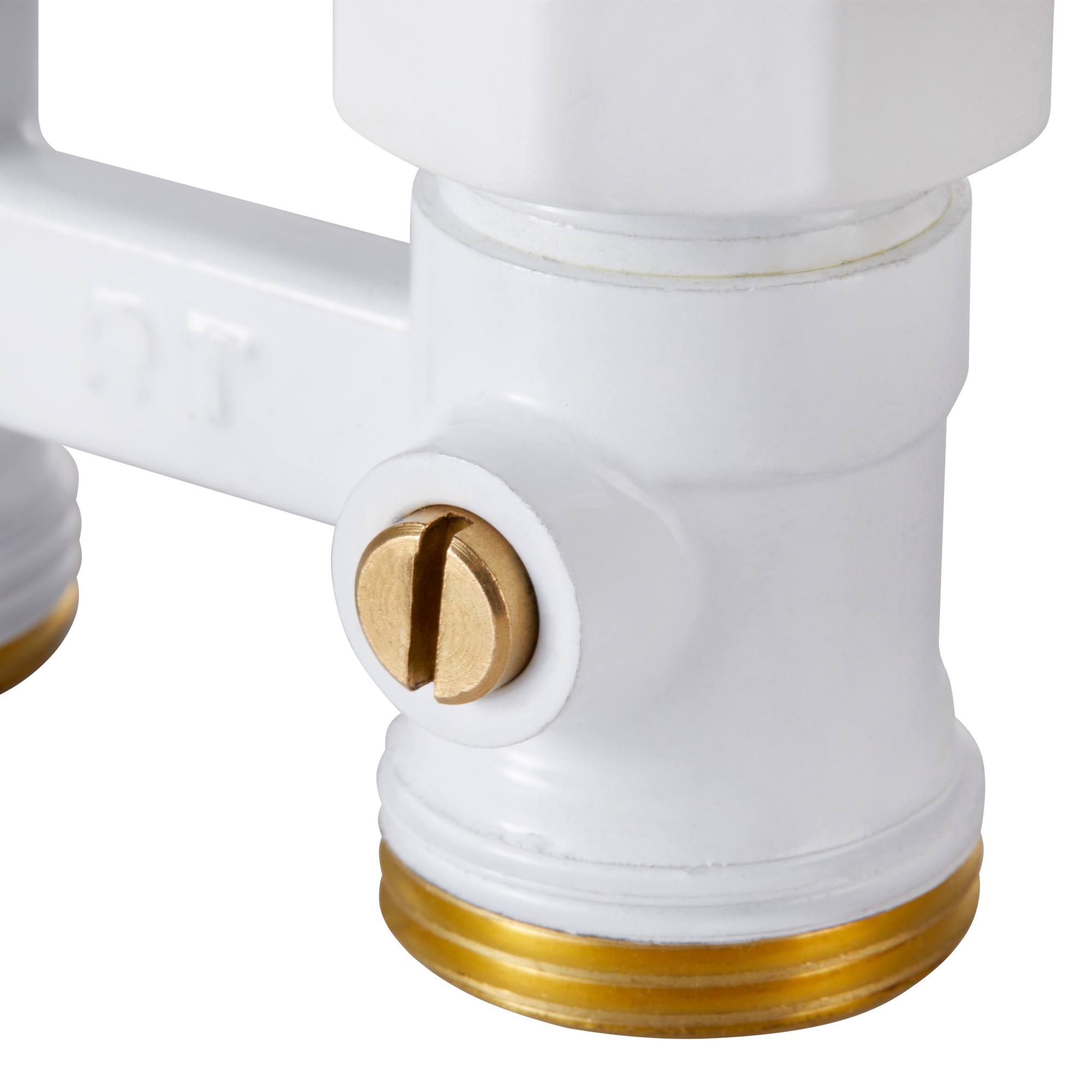 Узел нижнего подключения Royal Thermo прямой 1/2"х3/4" EK (белый)