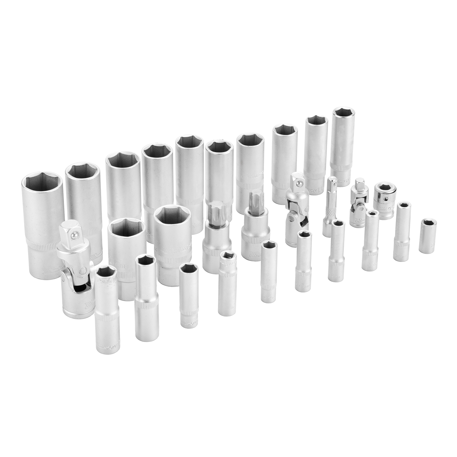 Набор инструментов, 1/2", 3/8", 1/4", пластиковый кейс 215 предметов MTX