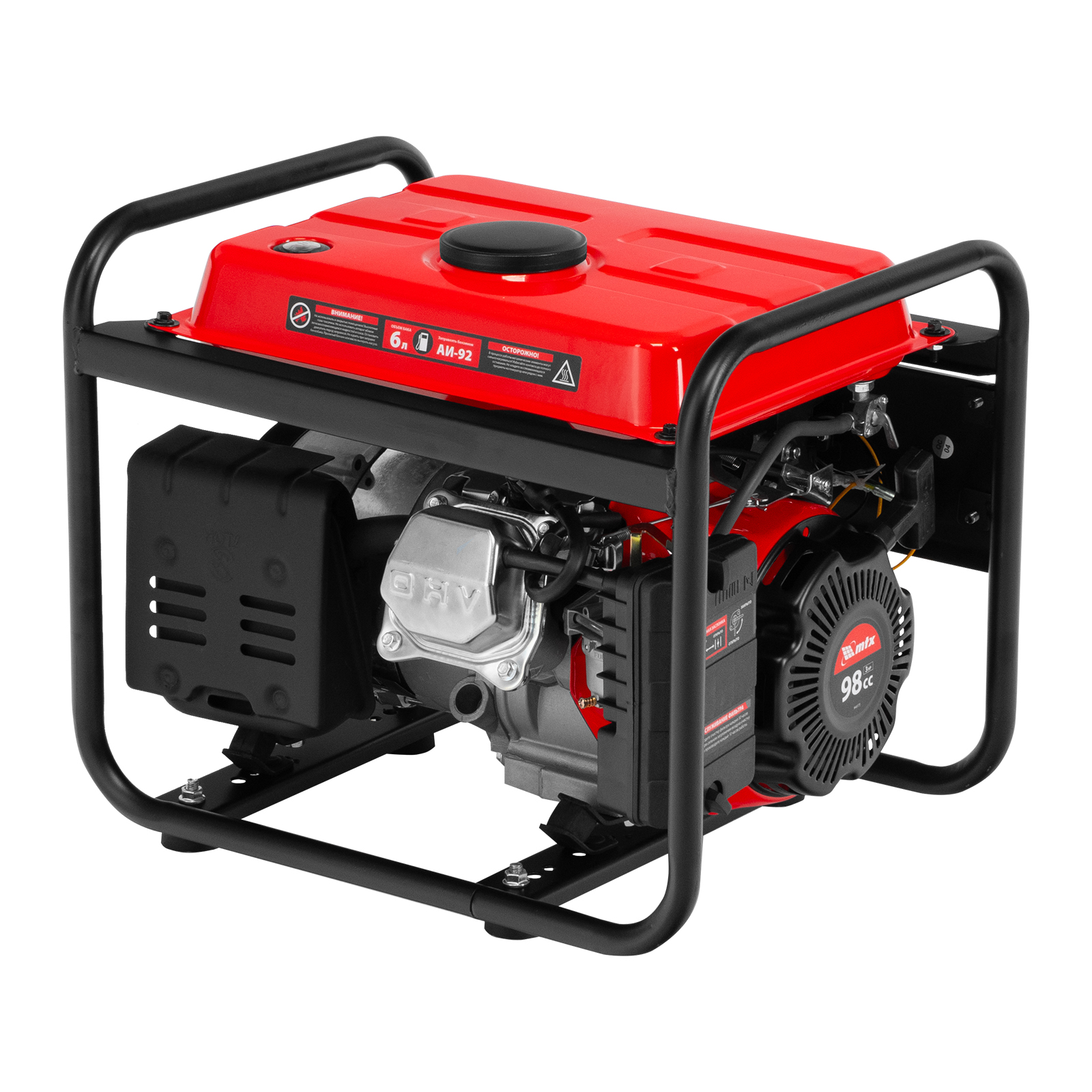 Генератор бензиновый RS-1500, 1,1 кВт, 230В, ручной стартер MTX