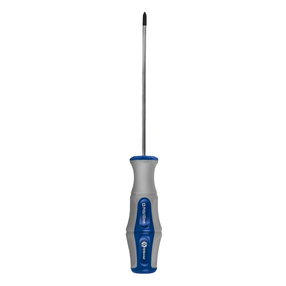 Отвёртка КОБАЛЬТ Ultra Grip PH-0 х 100 мм CR-V, двухкомпонентная рукоятка (1 шт.) подвес