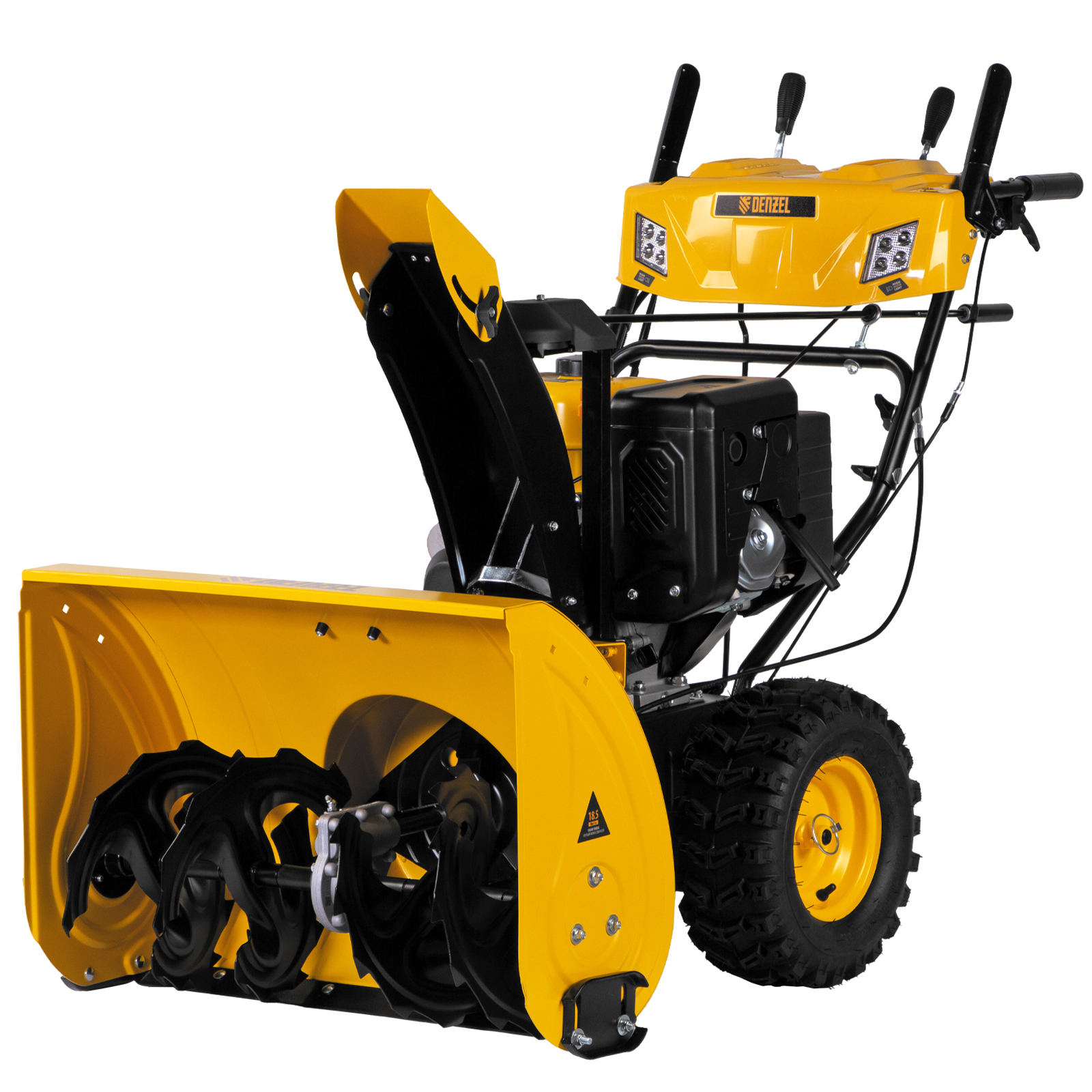 Бензиновая снегоуборочная машина SBL 711D PRO, 302cc, эл.старт, фара, обогрев, блок. дифф. Denzel