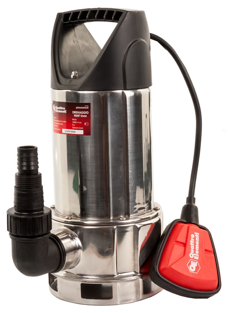 Дренажный насос QUATTRO ELEMENTI Drenaggio  900 F Inox